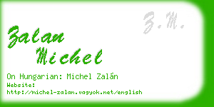 zalan michel business card